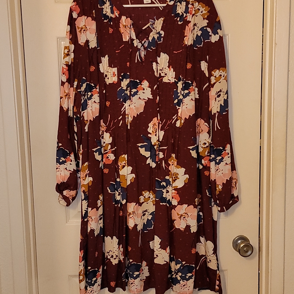 Old Navy Burgundy Dress